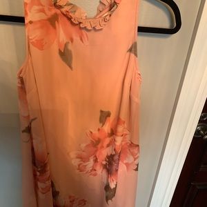 pink floral dress